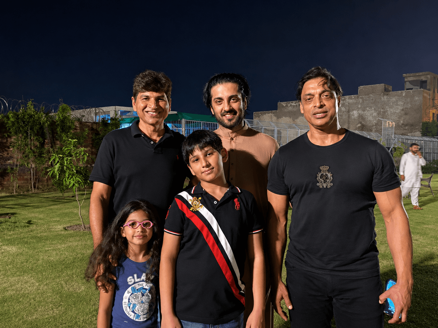 With Shoaib Akhtar, Pakistan's iconic fast bowler, and journalist Adil Abbasi.